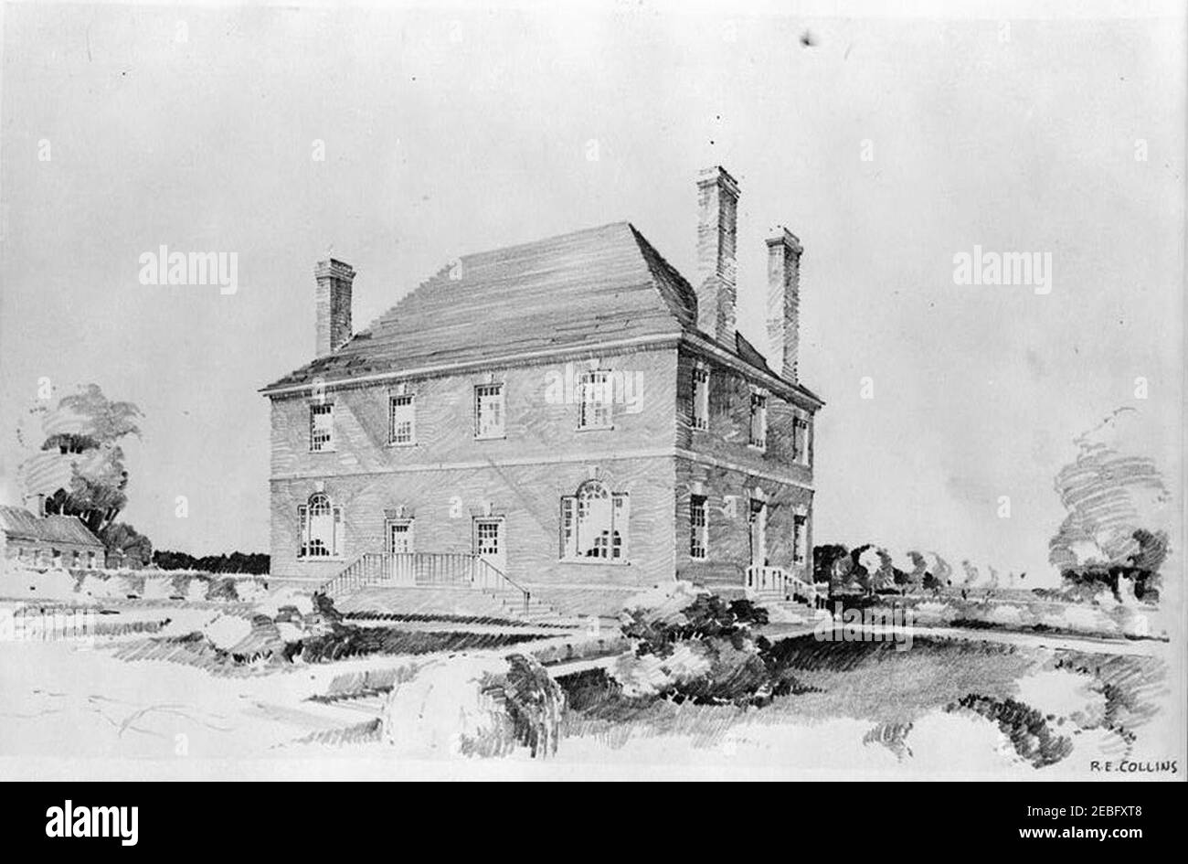 Nomini Hall Westmoreland County Virginia Stock Photo Alamy