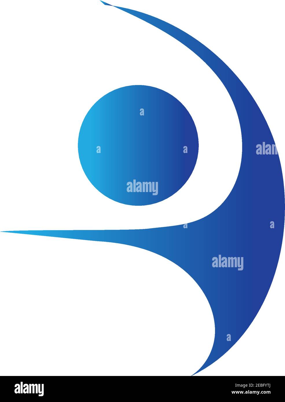 fitness logo symbol illustration design template - vector Stock Vector