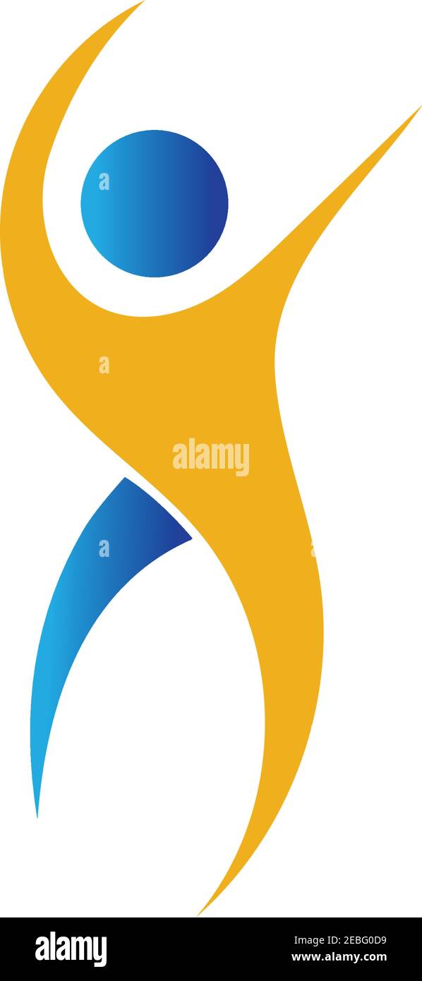 fitness logo symbol illustration design template - vector Stock Vector