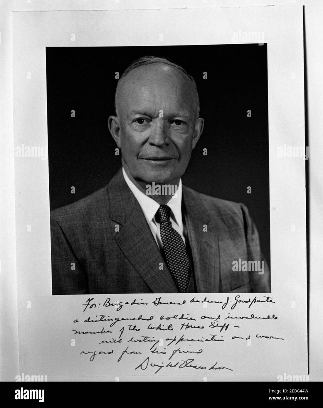 Eisenhower Autographed 8x10 Signed Photo Reprint President Dwight D 