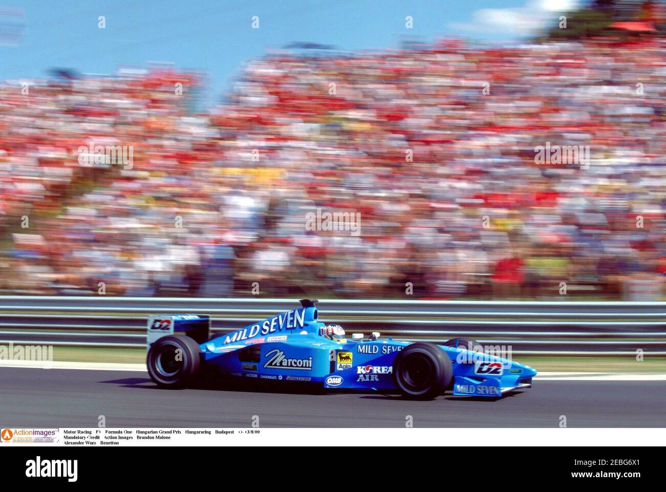 Motor Racing - F1 - Formula One - Hungarian Grand Prix - Hungoraring -  Budapest - 11-13/8/00 Mandatory Credit : Action Images / Brandon Malone  Alexander Wurz - Benetton Stock Photo - Alamy