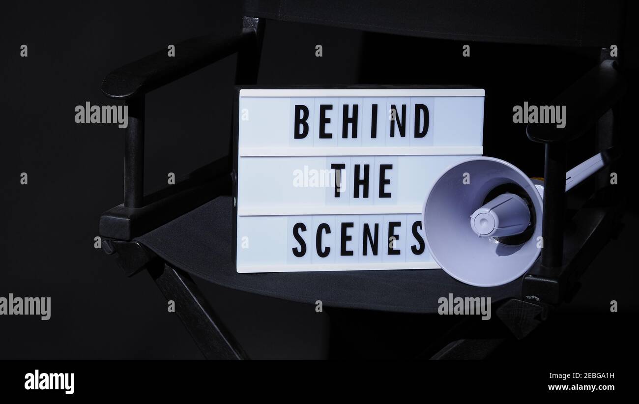 Behind the scenes letterboard text on Lightbox or Cinema Light box ...