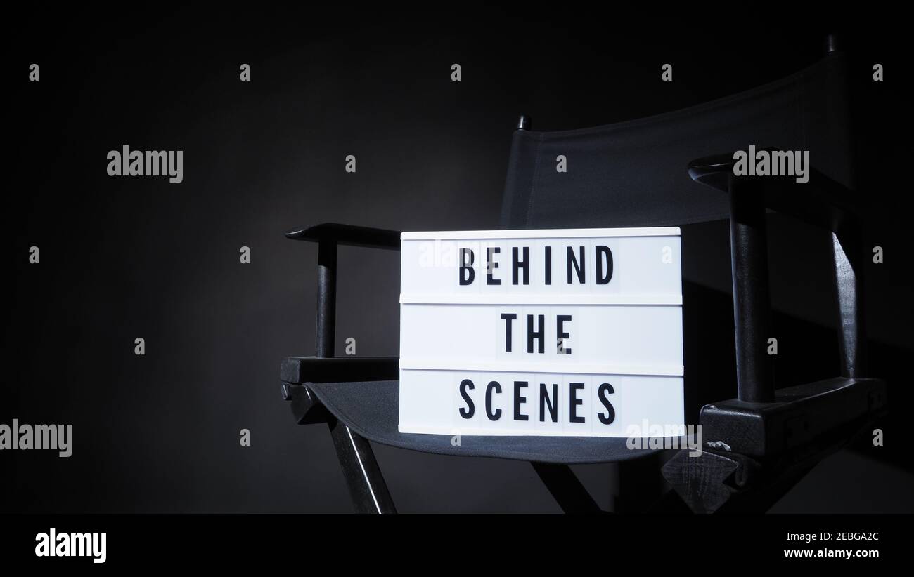 Behind the scenes letterboard text on Lightbox or Cinema Light box ...