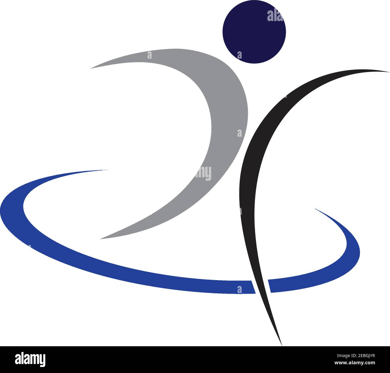 fitness logo symbol illustration design template - vector Stock Vector
