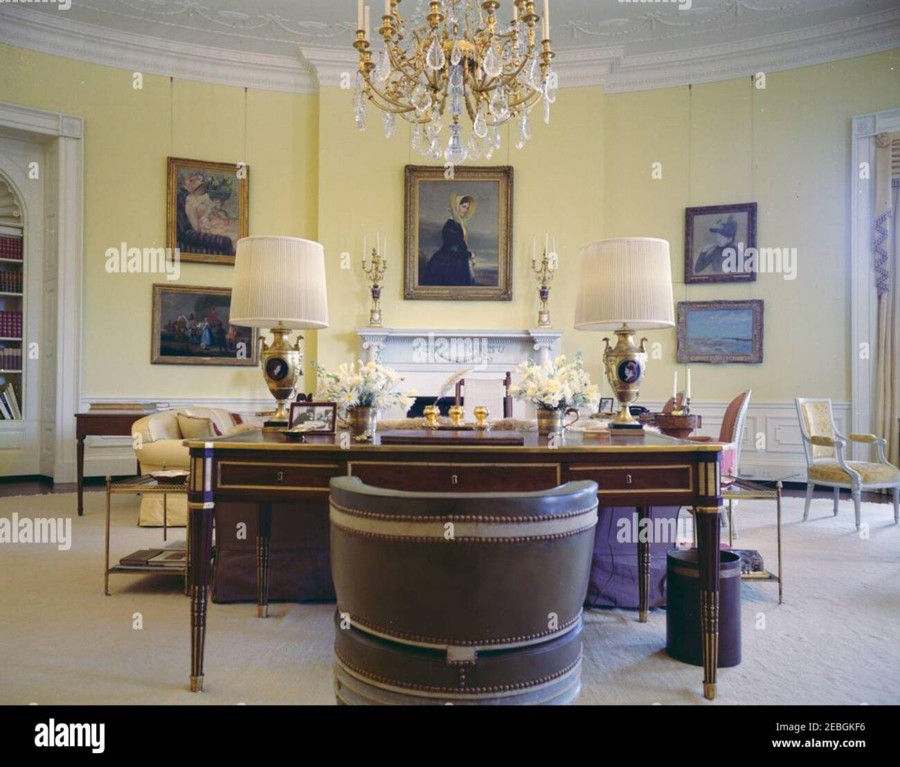 White House Rooms: State Dining Room, Cross Hall, East Room, Second