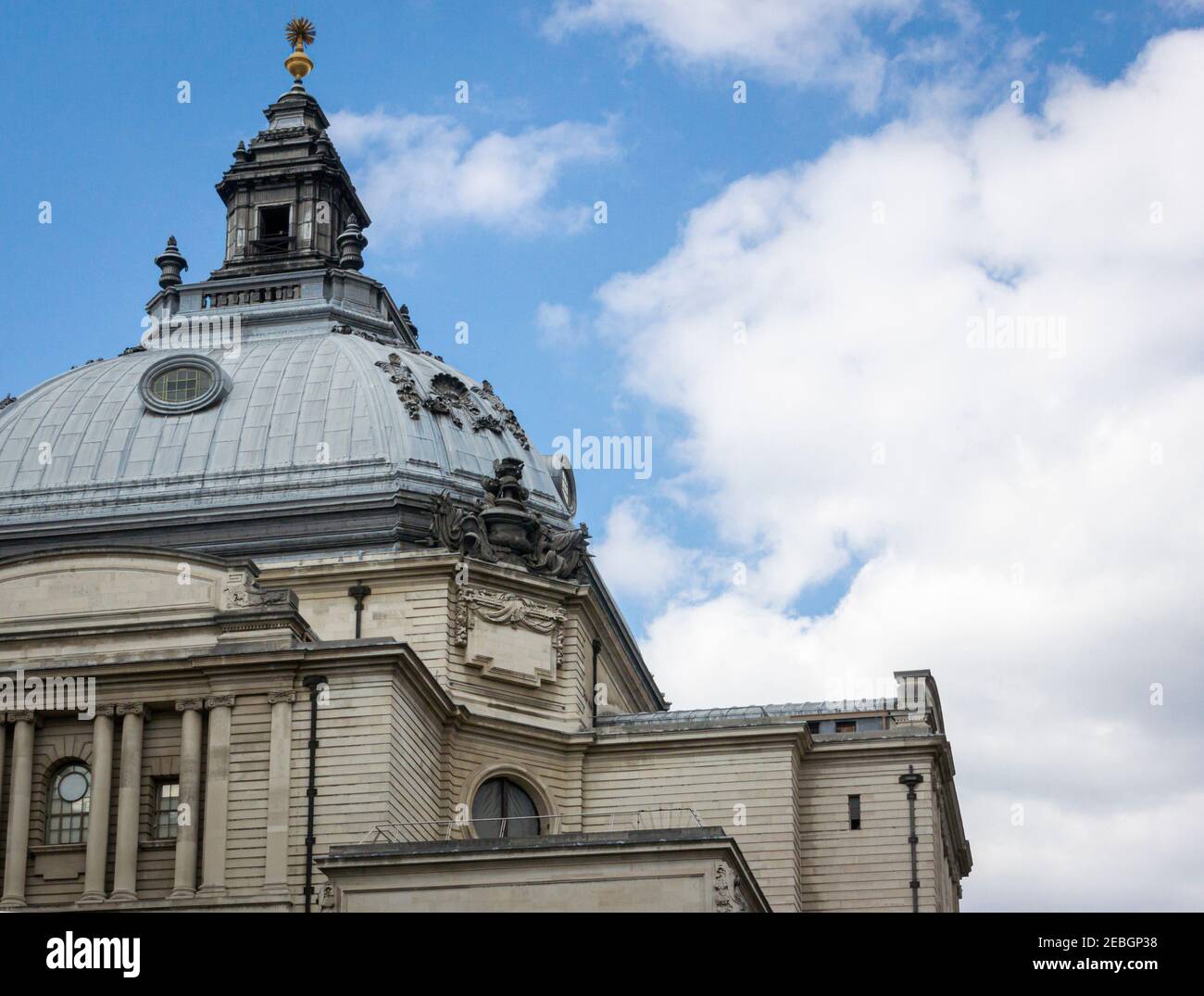 Detail of Methodist Central Hall, Westminster, London, UK Stock Photo