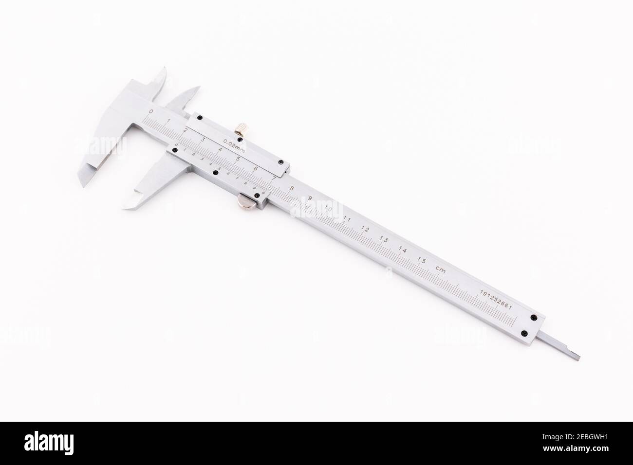 Analog Vernier Caliper Isolated on White Background Stock Photo Alamy