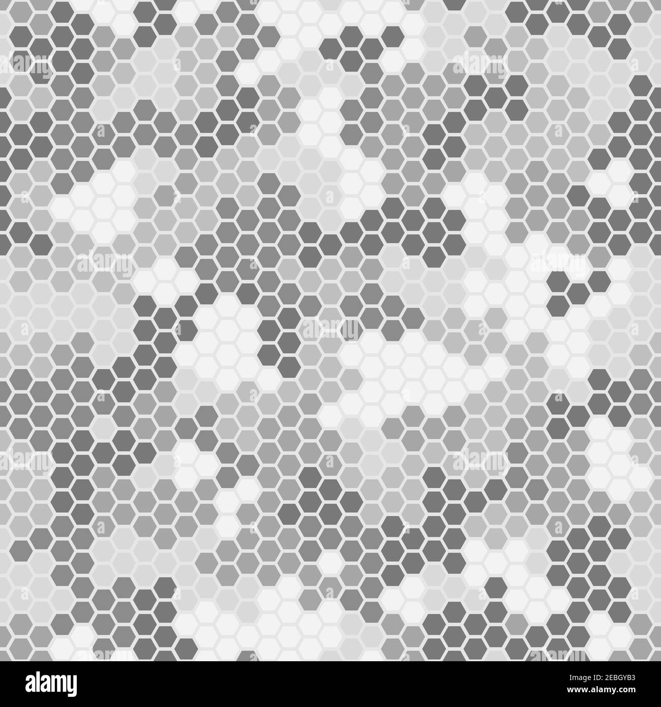 Seamless hex digital arctic snow spot camo texture for army or hunting