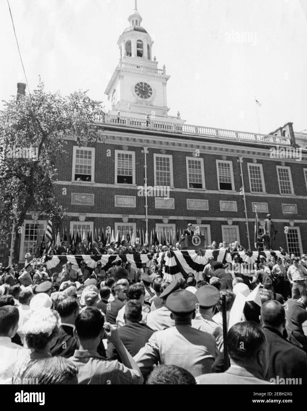 Address at Independence Hall, Philadelphia, 1142AM. President John F