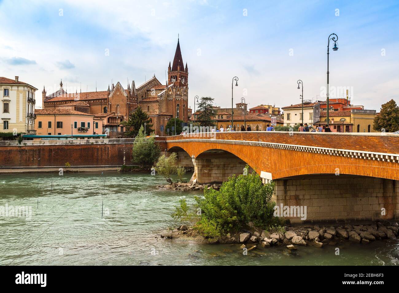 Cityscape of Verona in a beautiful summer day, Italy Stock Photo - Alamy