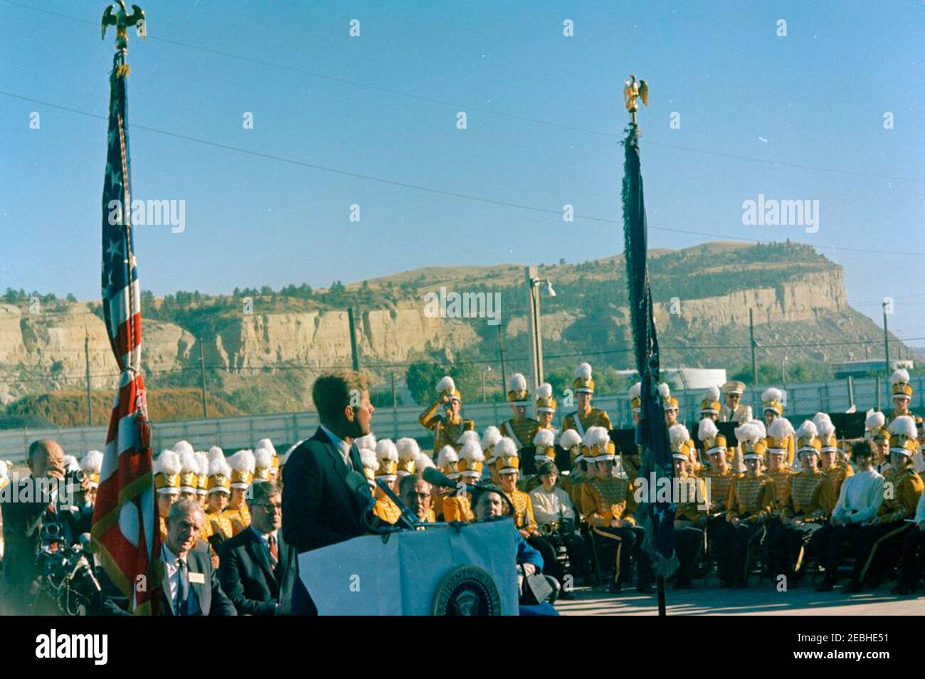 President John F Kennedy greets crowd in Billings Montana New 8x10 Photo 