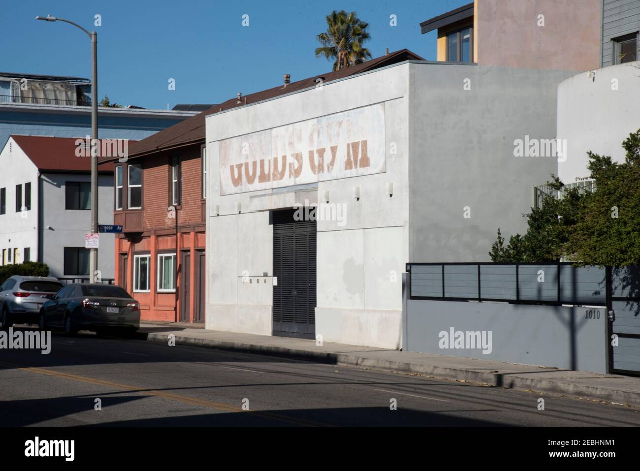 Venice, CA USA - Jan 19, 2021: The original Gold’s Gym where the movie Pumping Iron was filmed and the fitness craze began Stock Photo