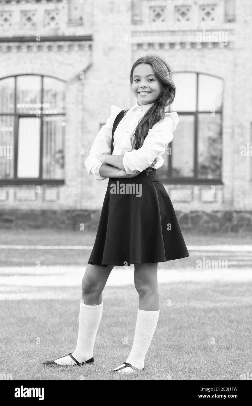 Vintage schoolgirl uniform Black and White Stock Photos & Images Alamy