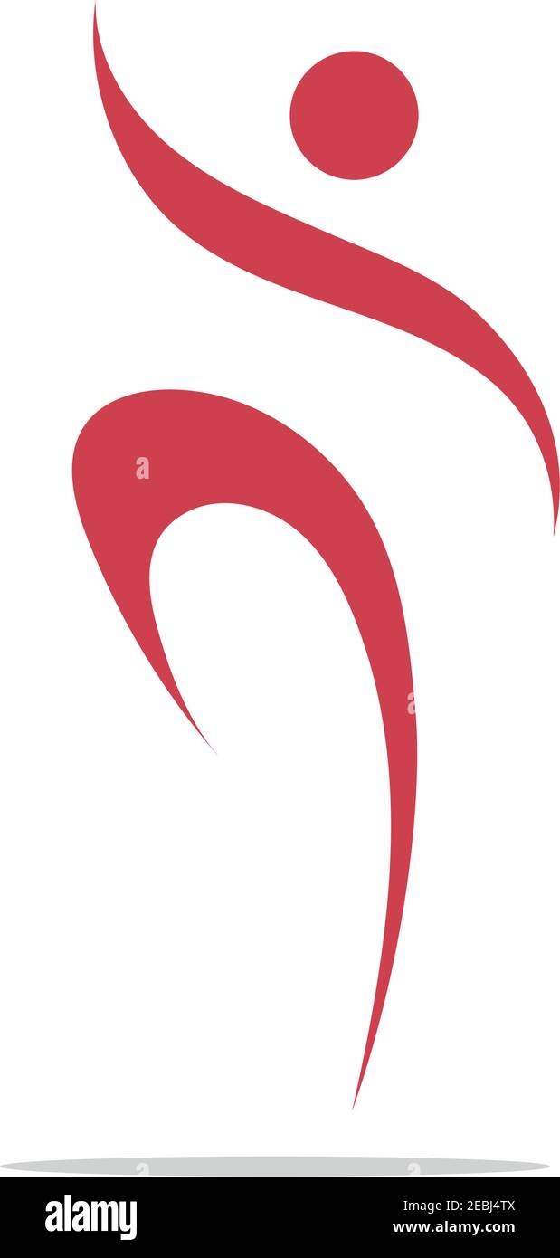 fitness logo symbol illustration design template - vector Stock Vector