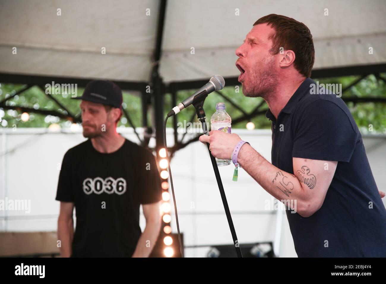 The Sleaford Mods on the summer stage at the Barclaycard British Summer