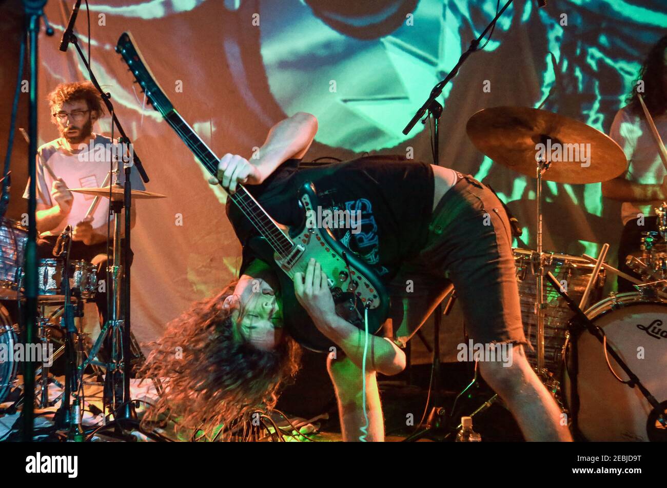 Ambrose Kenny Smith of King Gizzard and The Lizard Wizard live on stage