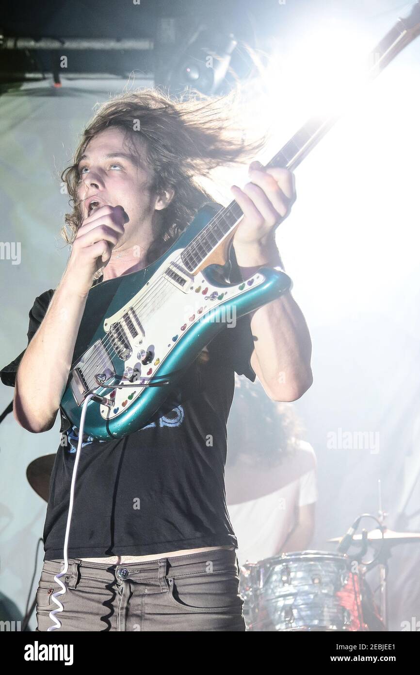 Ambrose Kenny Smith of King Gizzard and The Lizard Wizard live on stage