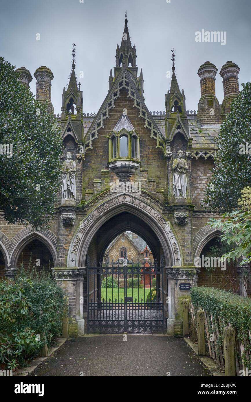 Holly Village Highgate NeoGothic Stock Photo Alamy