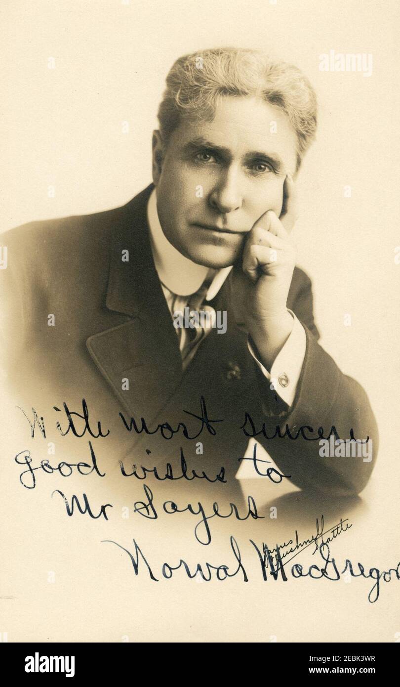 Norval McGregor, stage actor Stock Photo Alamy