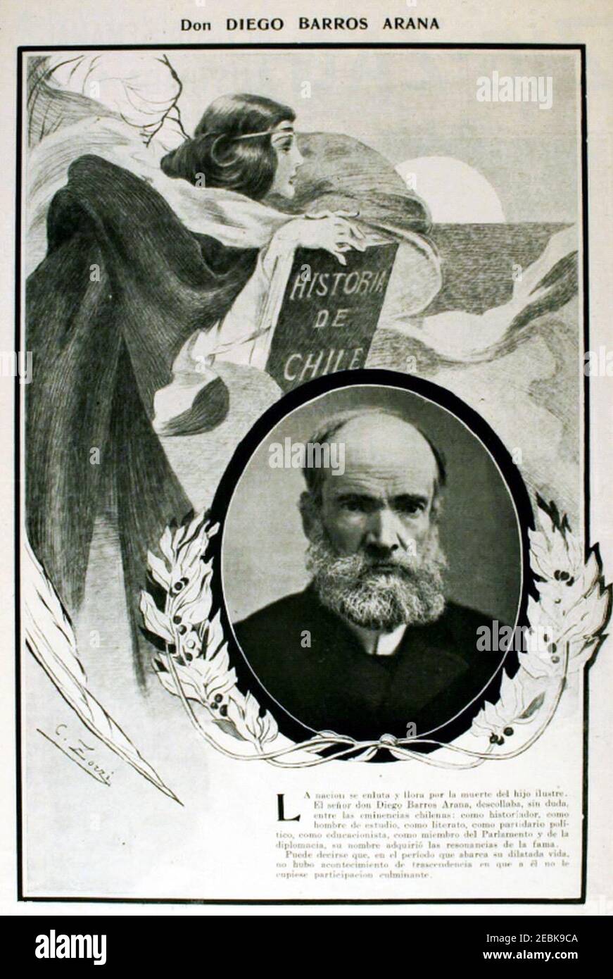 Nota Por La Muerte De Barros Arana Stock Photo Alamy nota-por-la-muerte-de-barros-arana-stock-photo-alamy