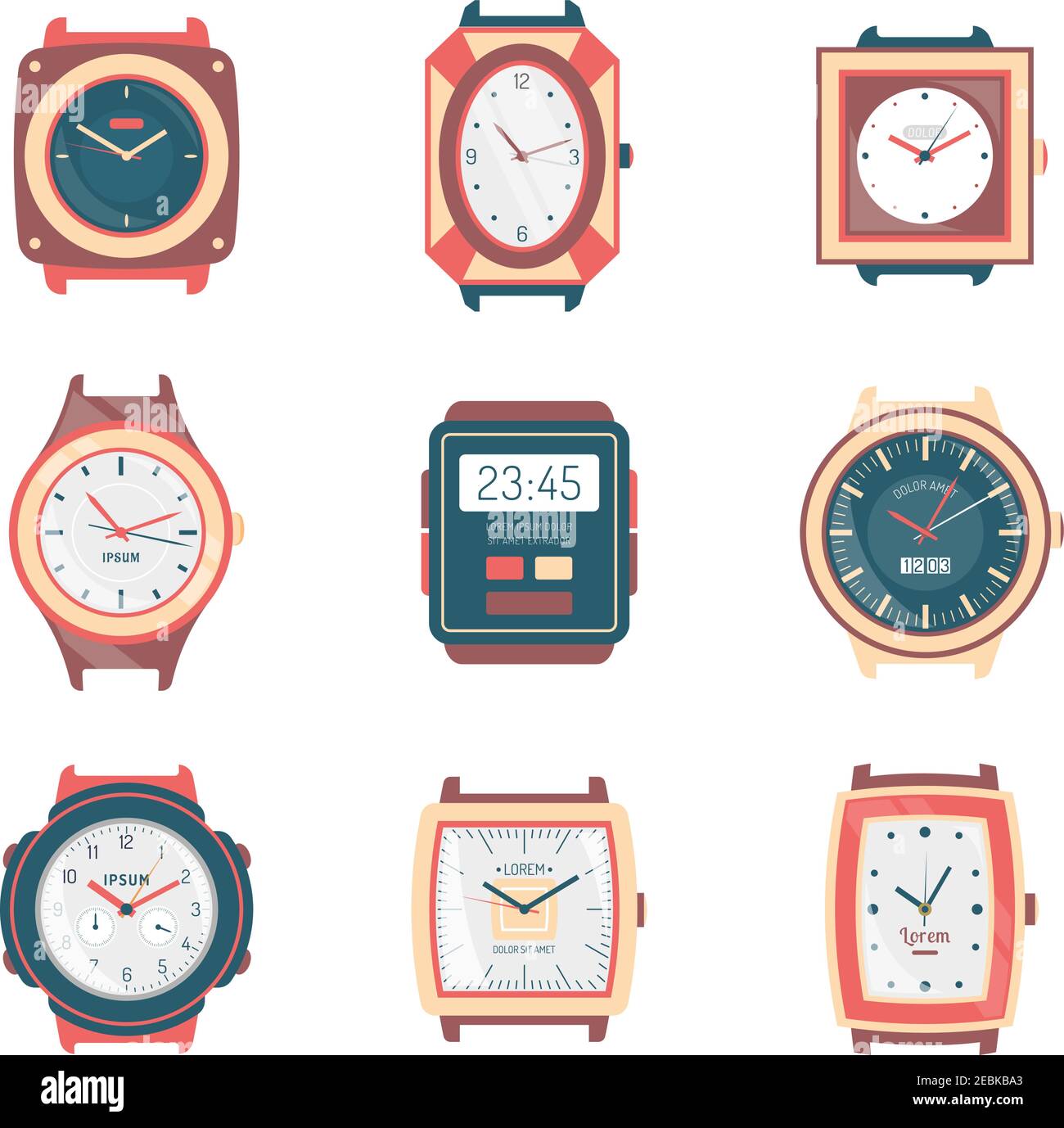 Quartz types Stock Vector Images Alamy