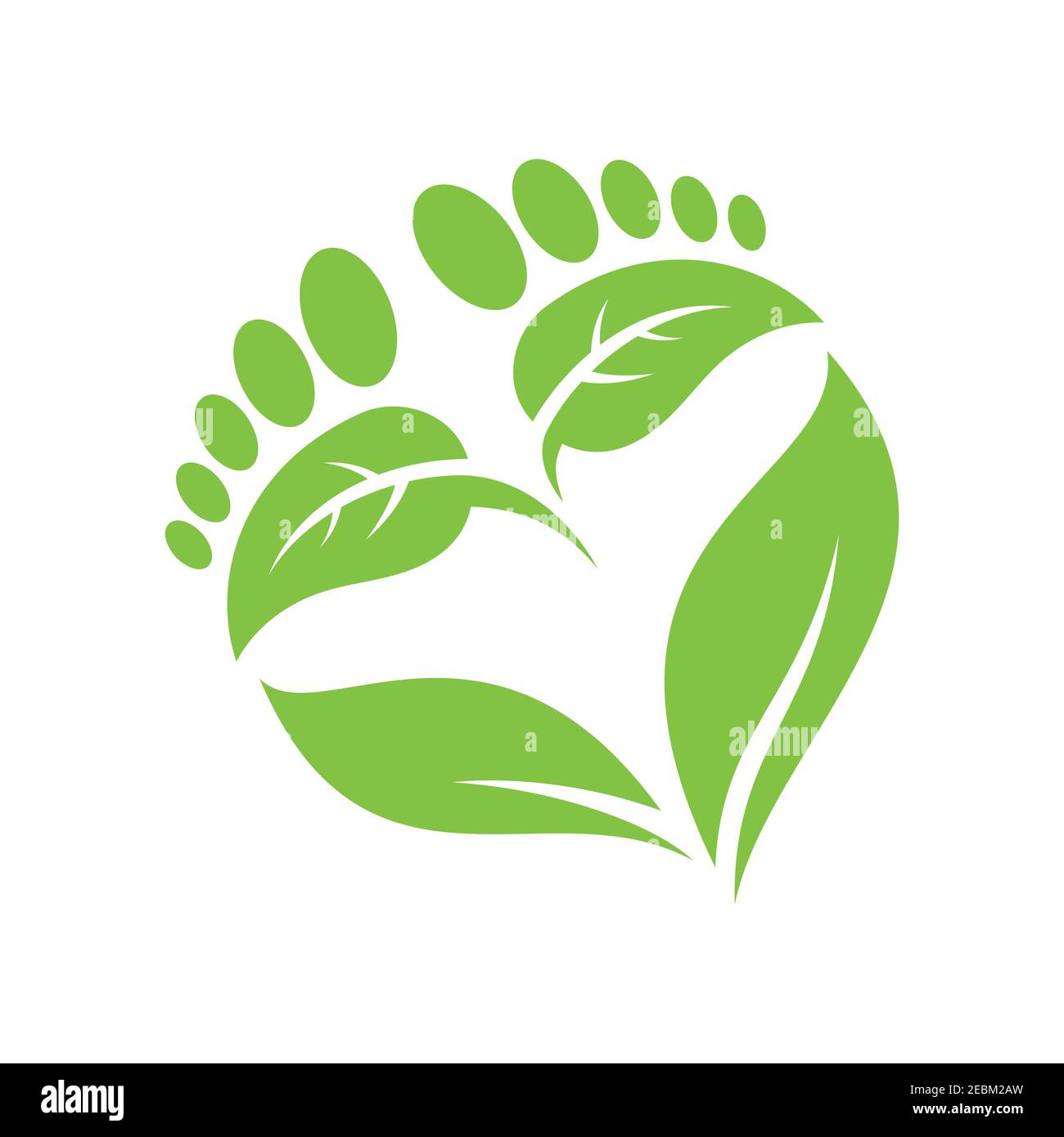 Podiatry symbol isolated on white background. Foot care symbol Icon design. Vector illustration EPS.8 EPS.10 Stock Vector