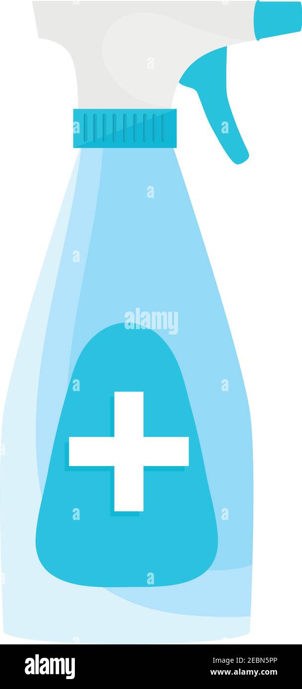 disinfectant spray bottle with medical cross Stock Vector Image & Art