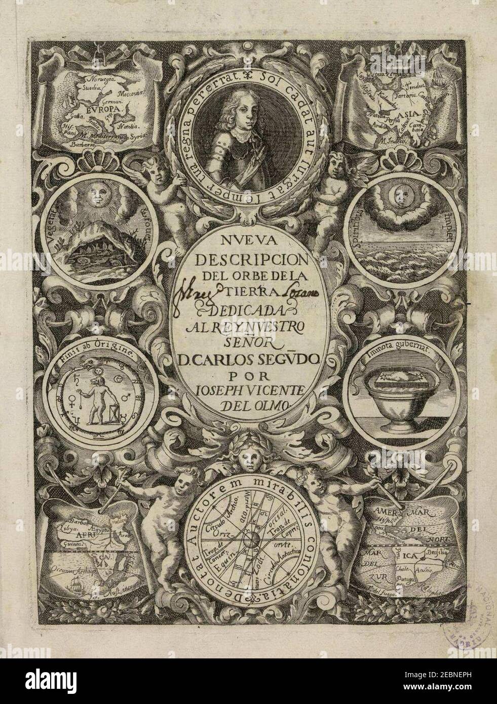 Nueva descripcion del orbe de la tierra Stock Photo Alamy