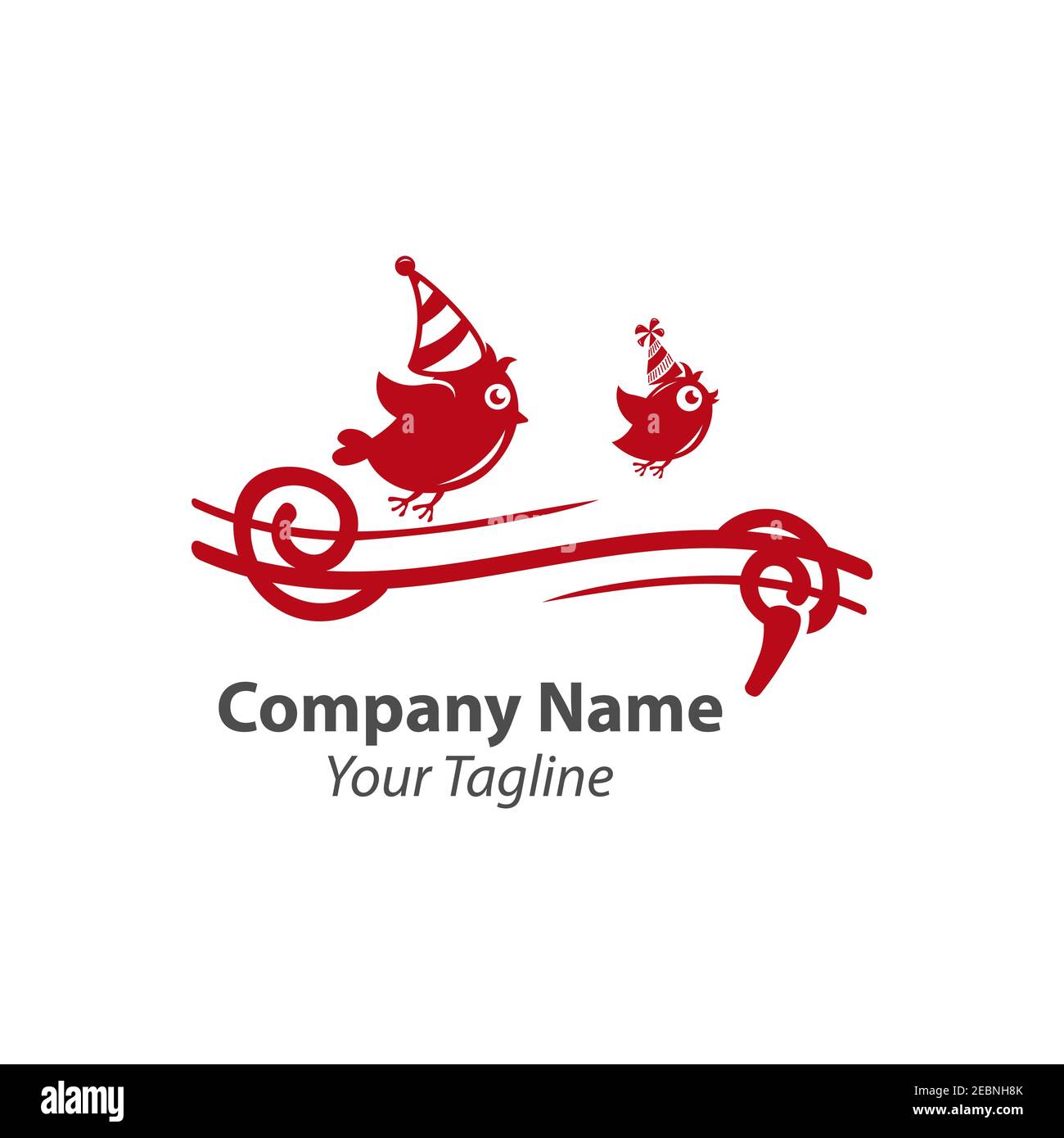 Robin bird logo template. Animal logo vector. Pet bird logo template.EPS 10 Stock Vector