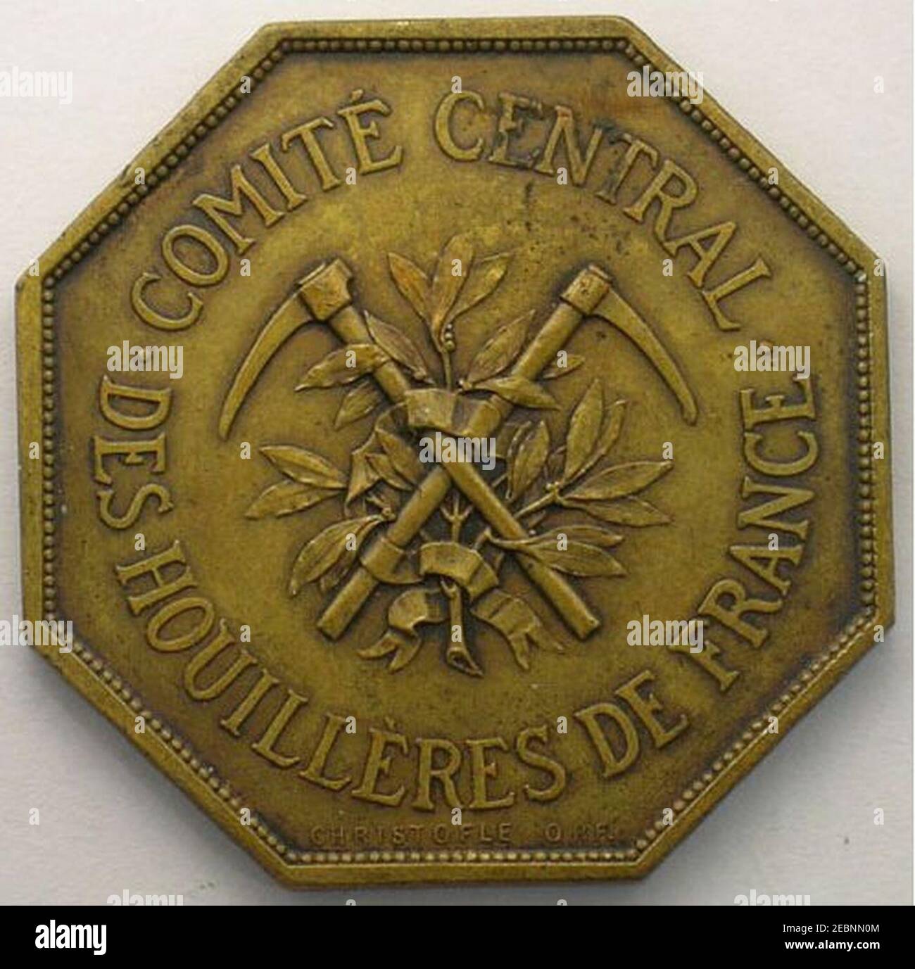 Numismatique des Mines et des Carrières Comité Central des Houillères de France 1924. Stock Photo