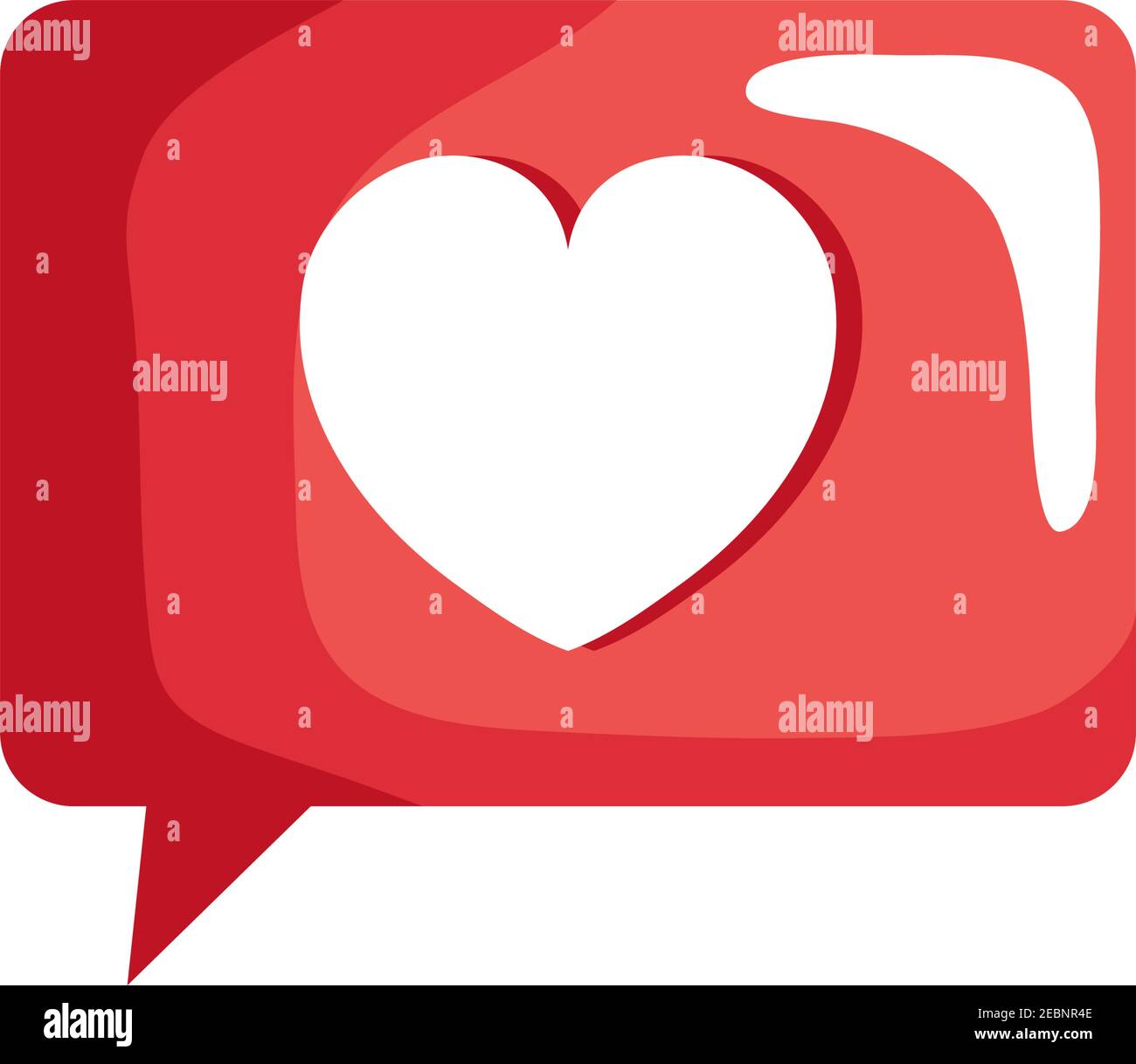 speech bubble with heart social media icon Stock Vector Image & Art - Alamy