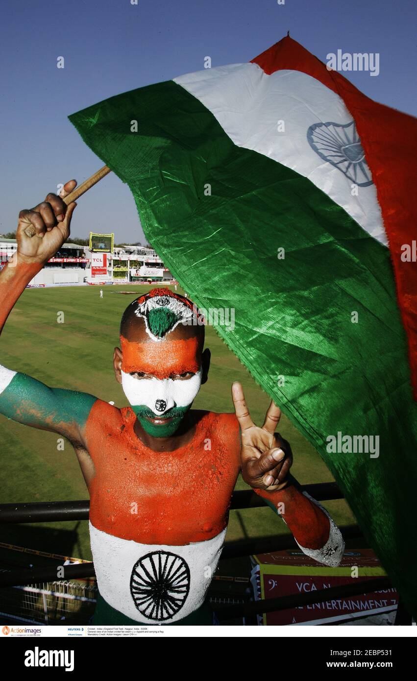 India Cricket Flag High Resolution Stock Photography And Images Alamy