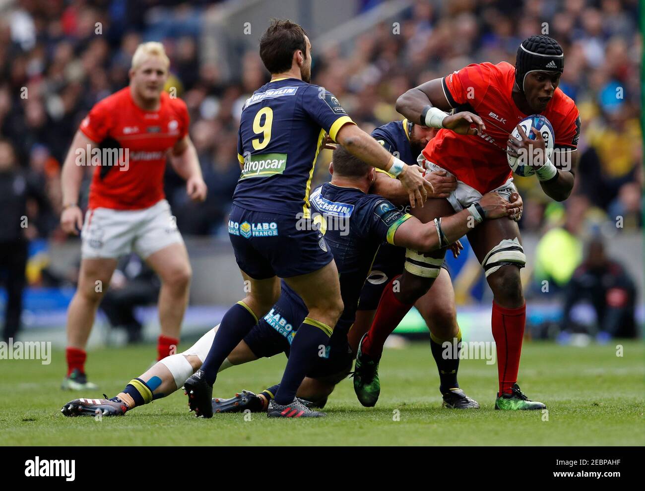 Britain Rugby Union Asm Clermont Auvergne V Saracens European Rugby Champions Cup Final Murrayfield Stadium Edinburgh Scotland 13 5 17 Saracens Maro Itoje In Action Action Images Via Reuters