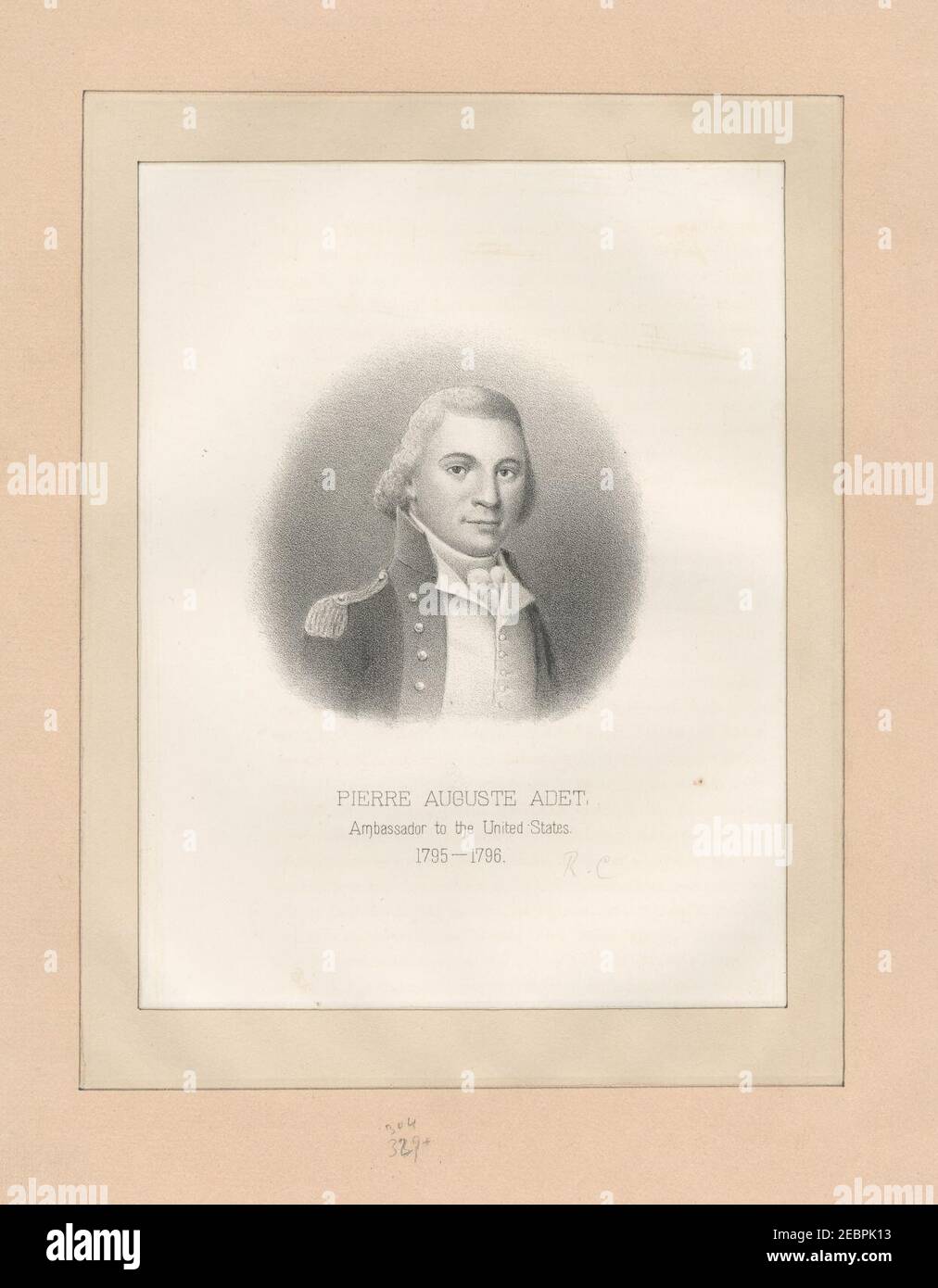 Pierre Auguste Adet ambassador to the United States Stock Photo Alamy