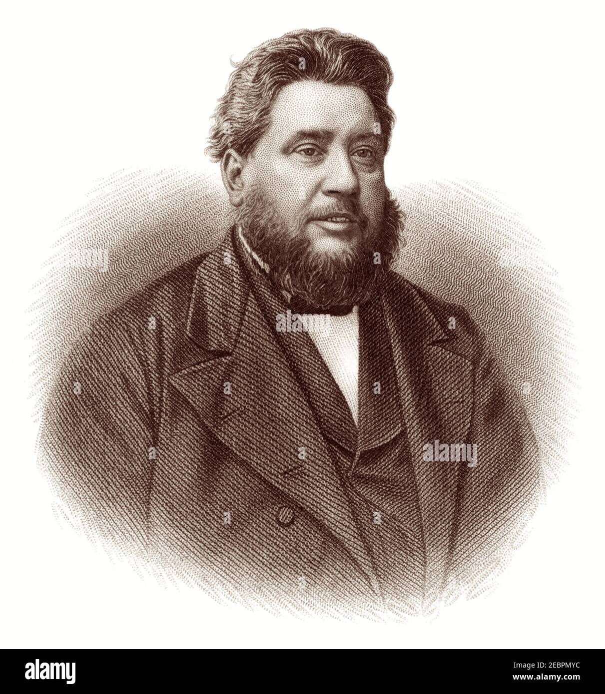 Charles Haddon Spurgeon (1834–1892), renowned Particular Baptist minister in London, England, known as the 'Prince of Preachers.' Stock Photo