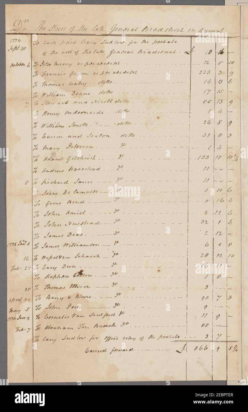 Schuyler, Philip. Albany Stock Photo Alamy