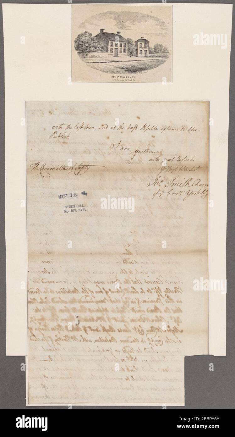 Smith, Jasper. Yorktown. To Benjamin Franklin and Robert Morris and the