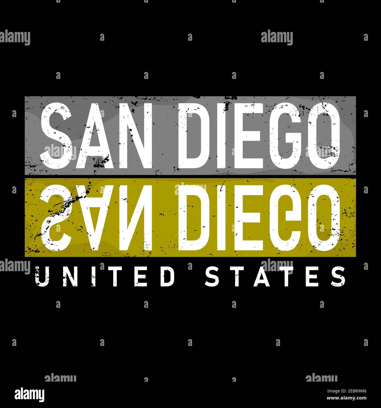 San Diego. Vector lettering isolated. Template for card, poster, banner, print for t-shirt ...
