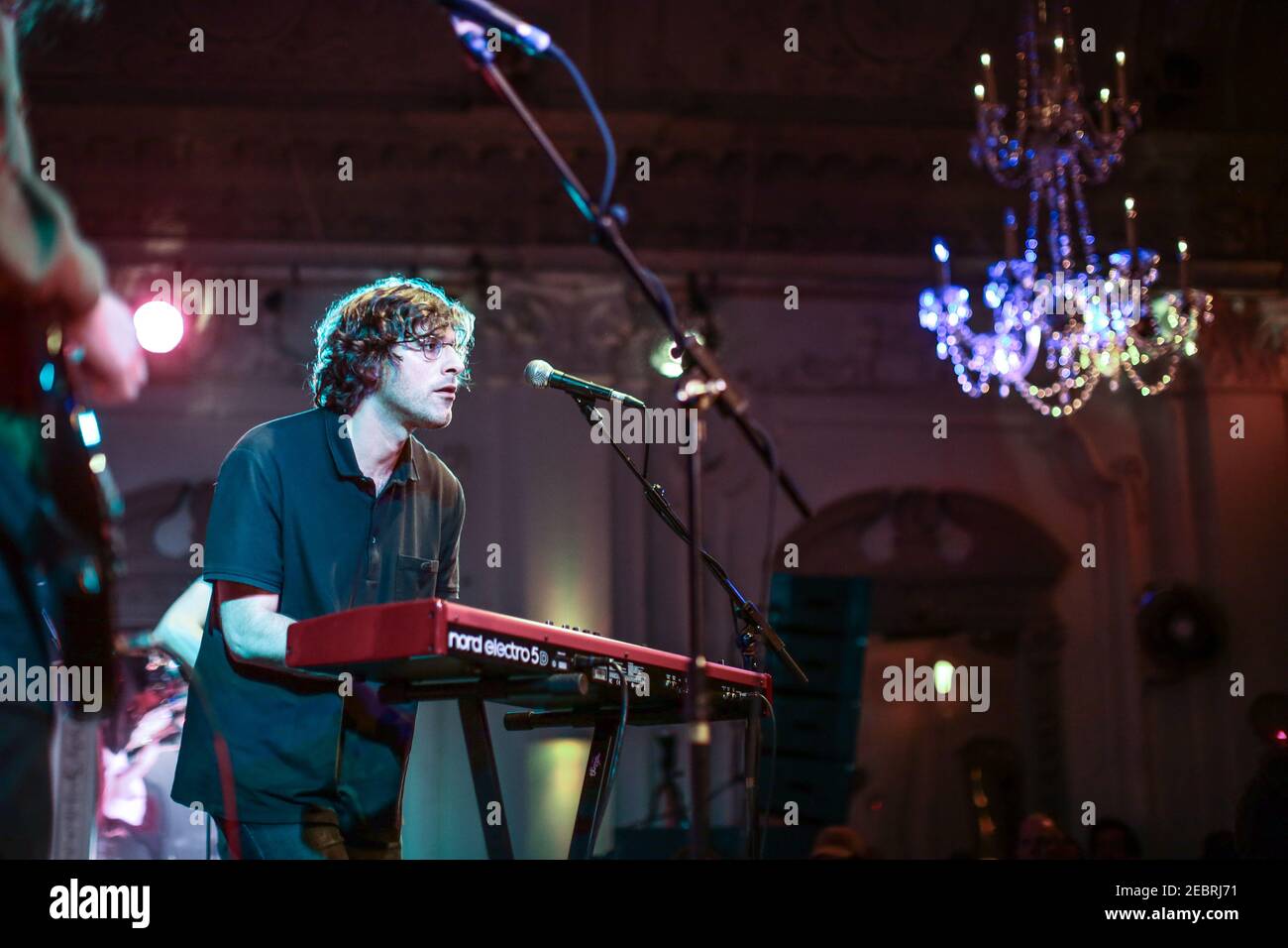 Matt Mondanile of Real Estate with his new band Ducktails performing live on stage at Bush Hall in London Stock Photo