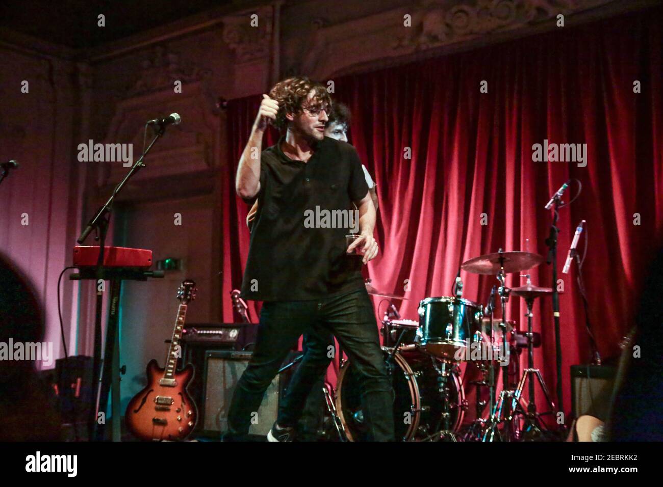 Matt Mondanile of Real Estate with his new band Ducktails performing live on stage at Bush Hall in London Stock Photo