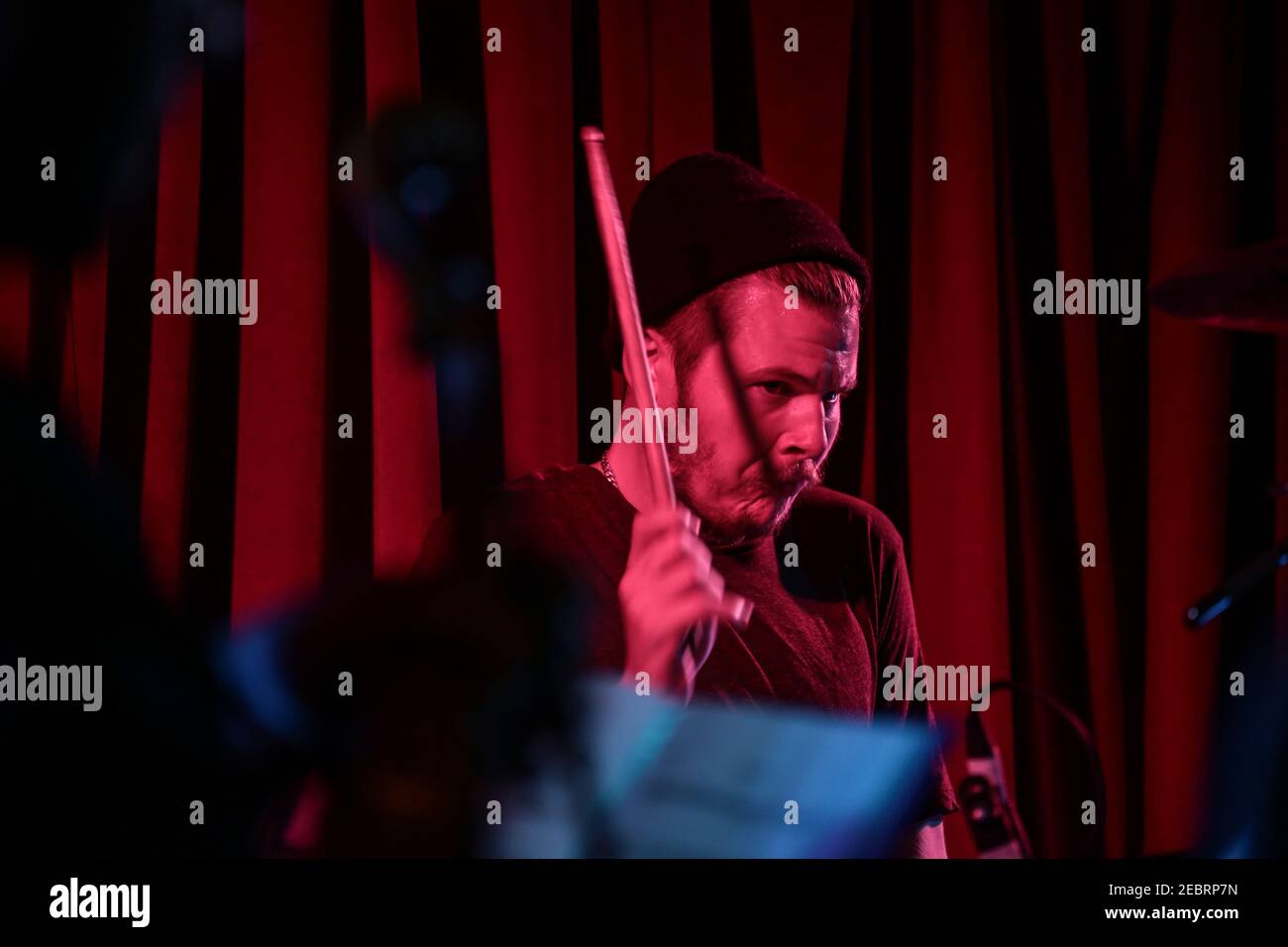 Al Mitchell of Mt Wolf performing live on stage at Bush Hall in London Stock Photo