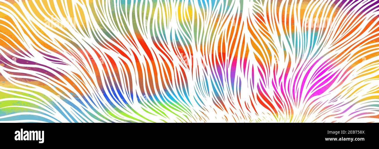 Graphic multicolored horizontal background from the lines. Vector illustration Stock Vector