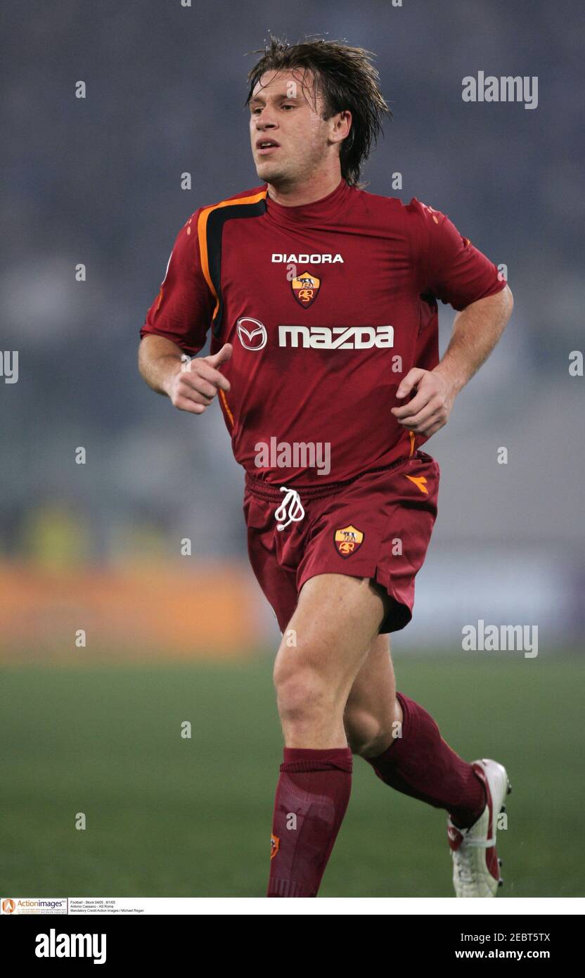 Football - Stock 04/05 , 6/1/05 Antonio Cassano - AS Roma Mandatory  Credit:Action Images / Michael Regan Stock Photo - Alamy