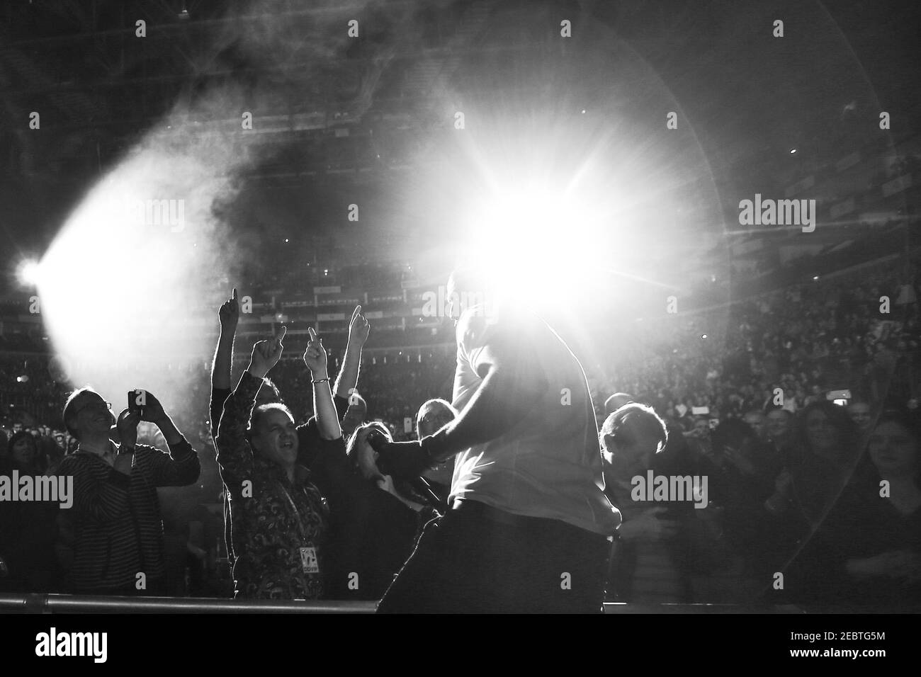 Seal performing live on stage at the O2 Arena in London, supporting Duran Duran Stock Photo Alamy