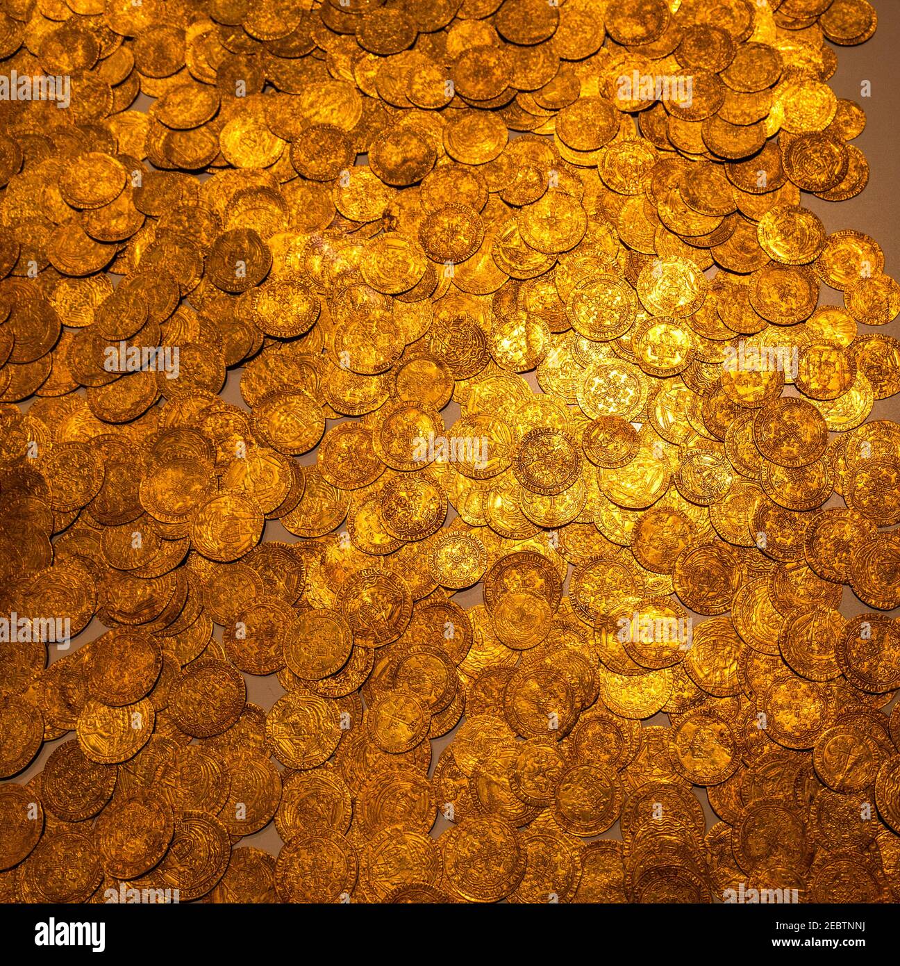 Fish pool hoard from around 1464 found by workmen in 1966 Stock Photo