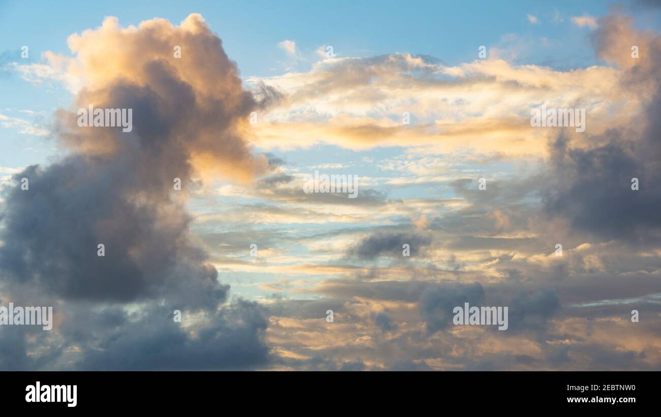 Clouds at sunset Stock Photo