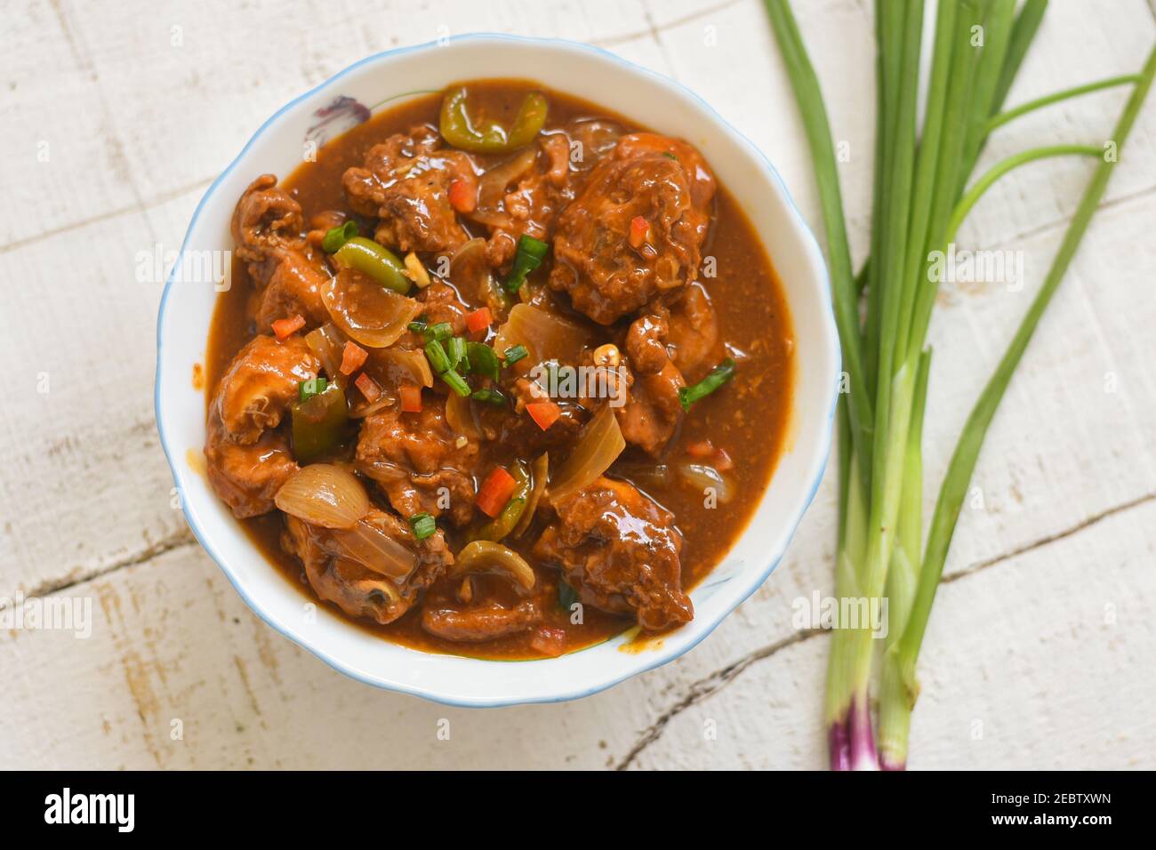 Chilli Chicken curry or Chicken manchurian Dry Gravy Kabab Tikka