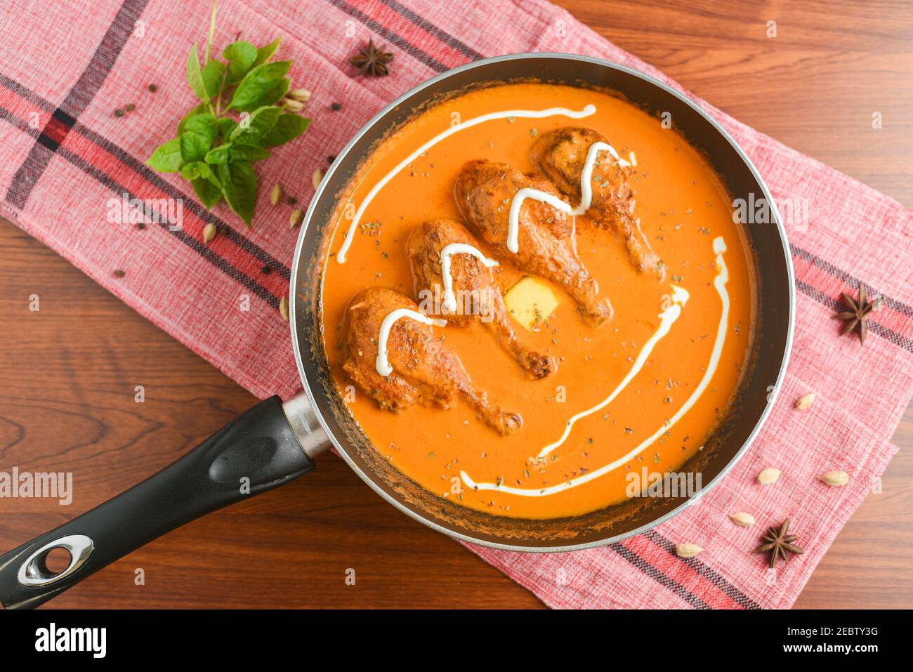 Tasty butter chicken curry , Murg Makhanwala roti Indian cuisine. Butter chicken curry, Delhi