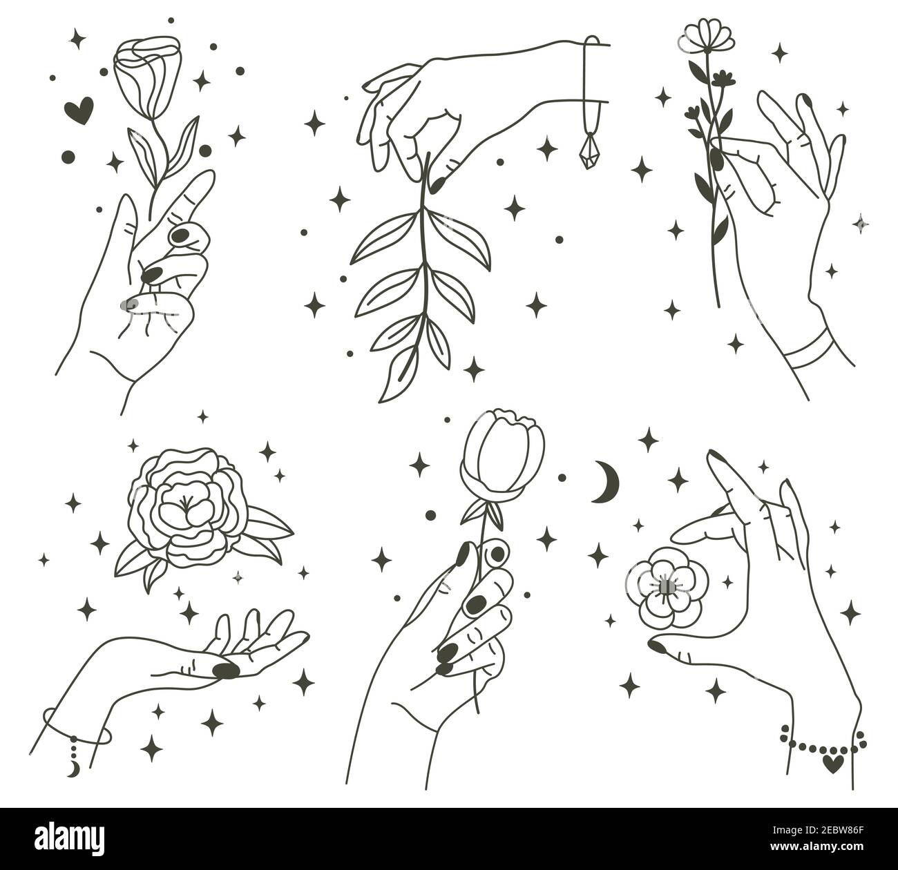 Minimalist tattoos Stock Vector Images - Alamy