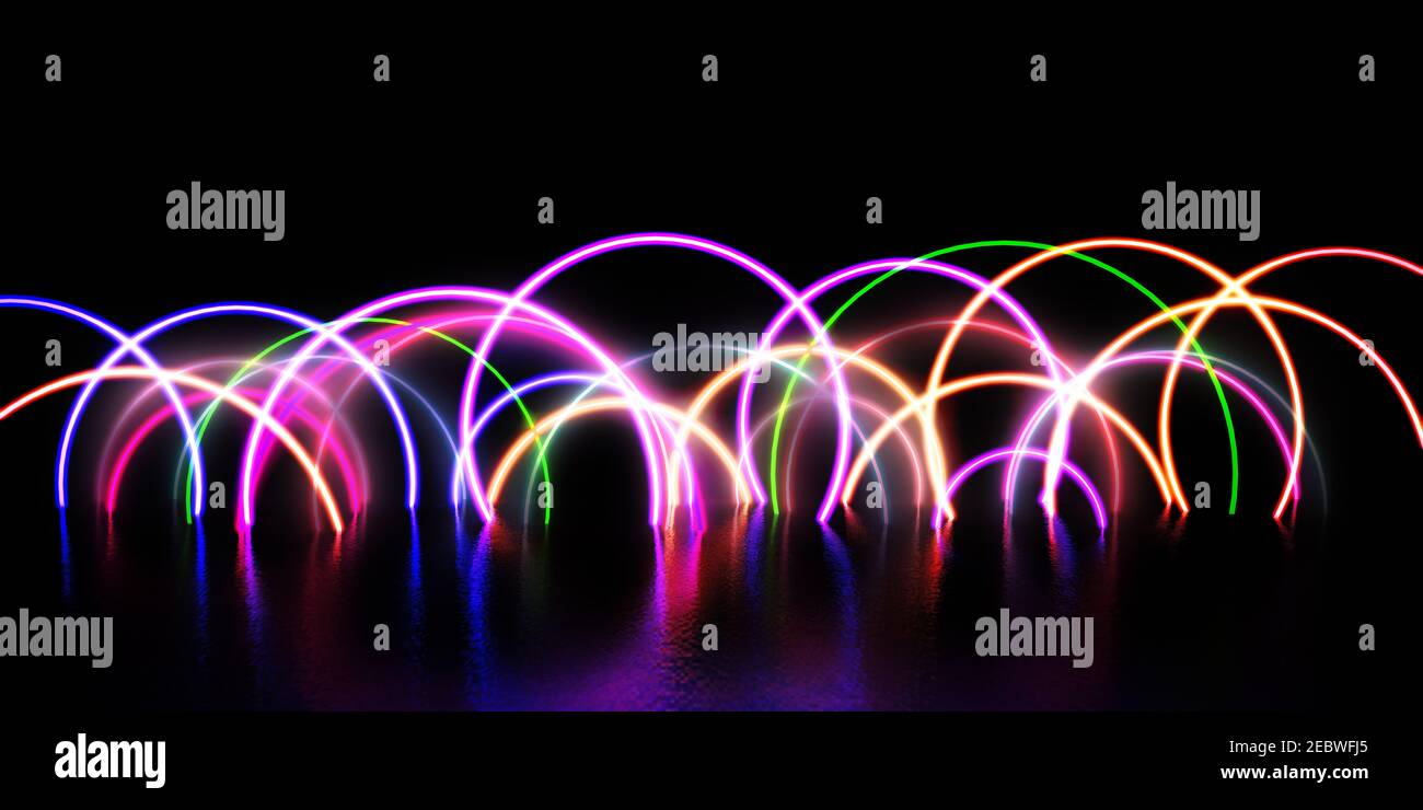 Energy Circles and Glowing Rings as Abstract Stock Photo - Alamy